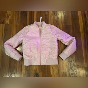 Lululemon Non-Stop Bomber Reversible Jacket in Misty Pink Size 6